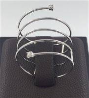 Ring Donna Oro Woman in White Gold Diamante 0.01 Ct DFPF1301G.001-17